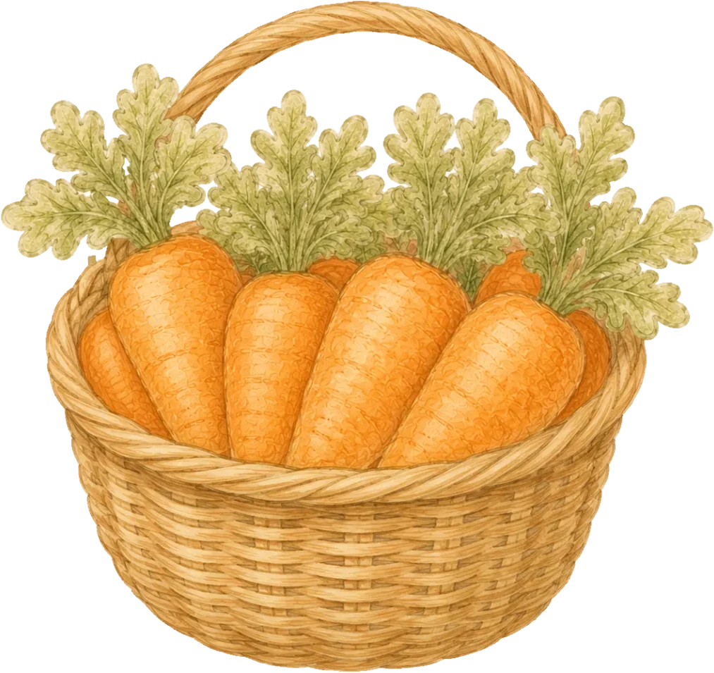 Harvesting carrots